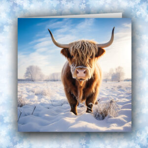 Highland cow - pack of 10 Christmas cards