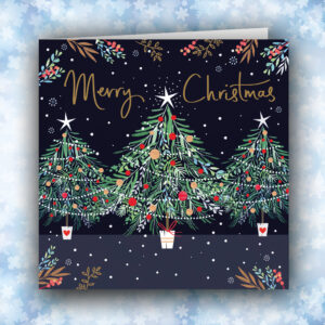 A trio of trees - pack of 10 Christmas cards